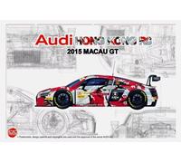 Nunu 24028 Audi R8 LMS GT3 GP MACAU 2015 1:24 Car Plastic Model Kit