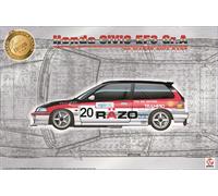 Beemax 1/24 Honda Civic EF3 Gr.A 1989 Macau Guia Race #20 Razo - BX24032