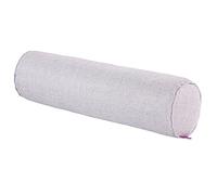 Nunubee Flax Solid Color Candy Pillow Roll Bolster Pillows Pregnancy Pillows Neck Pillow for Home Bed Sofa Cushion 20X80CM Silver Gray