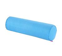 Nunubee Flax Solid Color Candy Pillow Roll Bolster Pillows Pregnancy Pillows Neck Pillow for Home Bed Sofa Cushion 15X60CM Sky Blue