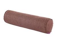 Nunubee Flax Solid Color Candy Pillow Roll Bolster Pillows Pregnancy Pillows Neck Pillow for Home Bed Sofa Cushion 15X40CM Coffee