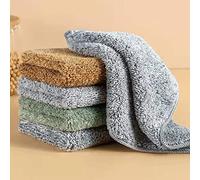 Nunubee Japanese -Style Bamboo Charcoal Wipe Bamboo Fiber Kitchen Washing Dishes Dishwashing Towels Water Absorption Double -Layer Thickened Hundred Clean Cloth 15 * 25
