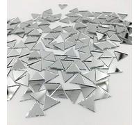 NUO RUI 12mm Triangular Shape Mirror Mosaic Tiles Silver Craft Mirror 120 Pieces