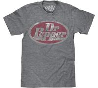 NUO YI JIA Dr. Pepper Soda Pop Logo Men's Teegrey Cotton T Shirt Grey S