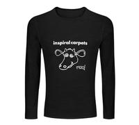 NUO YI JIA Men's Inspiral Carpets Madchester Happy Mondays Colours Long Sleeve Summer T-Shirt XXL Black