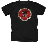 NUO YI JIA Men's NRA National Rifle Association USA Waffen America Stand and Fight T-Shirt Black XL