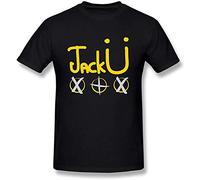NUO YI JIA Men's O Neck Jack U T Shirt Black XXL