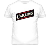 NUO YI JIA Retro Carling Beer T-Shirt Graphic Printed Top Tee for Men White M