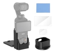 nuobake Magnetic Mount Stand Kit Compatible with DJI OSMO Pocket 3,Pocket3 Accessories Case Clamp Magnet Mounting Case Holder on Desktop, Vertical Surface, 180° Adjustable Handle
