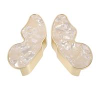 NUOBESTY 1 Pair Butterfly Cabinet Door Handles Zinc Alloy Retro Furniture Pulls for Wardrobe Drawer Cupboard Hardware in Shell White