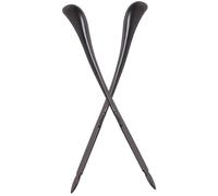NUOBESTY 1 Pair Portable Dulcimer Mallets Black Wooden Yangqin Replacement Parts Practical Beating Sticks for Professionals and Amateurs