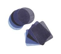 NUOBESTY 1 Set Denim Elbow Knee Patches for Sweater Shirt Sleeves Cloth Repair Square Round Ironing Stickers Cherry Blossom Embroidered Cut Out Random Style