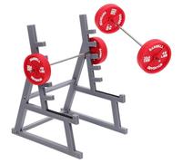 NUOBESTY 1 Set Dumbbell Rack Pen Holder for Men - Mini Barbell Stand Gym Themed Decor Desktop Pencil Holder for Male Fitness Enthusiasts