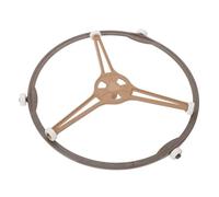 NUOBESTY 1 Set Microwave Turntable Ring Support Holder Durable Roller Ring Tray for Even Heating Replacement Glass Plate Holder for Microwaves Design
