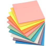 NUOBESTY 10 Books of Pet Memo Stickers with 50 Sheets Each, Multi-function Note Stickers Leaving No Traces after Torn, for Office and School Annotation and Reminder