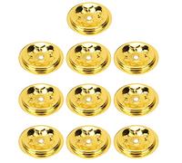 NUOBESTY 10 Pcs Oil Lamp Floating Holders for Buddha Compact Wick Holder with Central for Temple Votive Home Decor and Office Use Easy to Clean and Maintain