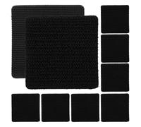 NUOBESTY 10 Sets High Adhesion Double-Sided Hook and Loop Tape Car Floor Mat Retainer Pads Waterproof Heat Resistant Non-Slip Fixing Stickers for Vehicle Interior Accessories
