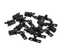NUOBESTY 10 Sets Trash Can Lid Locks, Wheelie Bin Lock Strap Replacement Lid Latches, Abs Iron Press Buckles for Garbage Can and Touch Top Bin, Secure Fit for Homes and Offices