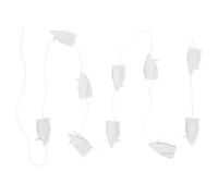 NUOBESTY 10 Strings Strings Origami Crane Garland Hand-folded Paper Bird Streamers Pre-made Hanging Decorations for Shower Birthday Wedding Bridal Shower Ceiling Backdrop