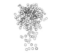 NUOBESTY 100 Sets Eyelets for Shoelace Repair and DIY Crafting Inner Diameter Silver Iron Grommets Durable Self Piercing Buckles for Shoes Clothing Boots Enhanced Longevity and Stylish