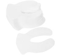 NUOBESTY 1000pcs Disposable Cotton Eye Pads DIY Eye Mask Paper White Portable Easy to Tear for Facial Beauty Accessory Suitable for Outdoor Travel and Deep Rest