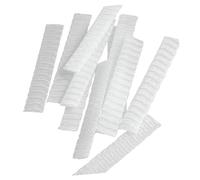 NUOBESTY 100pcs 12cm White PE Plastic Mesh Protective Covers Sleeves for Makeup Brushes Brush Protectors for Cosmetic Storage and Travel