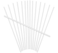 NUOBESTY 100Pcs 20Cm X 4Mm Paper Candy Sticks for DIY Lollipop and Marshmallow Making Cotton Candy Packing Sticks for Festival Parties and Floss Treats