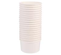 NUOBESTY 100pcs 3oz Paper Ice Cream Cups Frozen Dessert Containers Paper Dessert Ice Cream Yogurt Bowls Cold and Hot Food Container for Soup Dessert Yogurt Sauce
