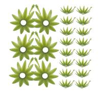 NUOBESTY 100pcs Artificial Floral Calyx Caps for Flower Arranging, Realistic Touch Plastic Flower Bases, 2.3cm Diameter, Easy to Carry, for Home Decor and Crafting Beginners