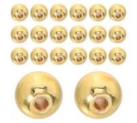 NUOBESTY 100pcs Beads Tiny Golden Spacer Beads for DIY Crafts Handmade Jewelry Making for Necklaces Bracelets and Summer Designs