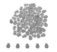 NUOBESTY 100pcs Five Element Blessing Charms Mixed Metal Pendants for Jewelry Making Chinese Style Alloy Pendants for Necklaces and Bracelets Craft Charms with Cultural Symbolism and