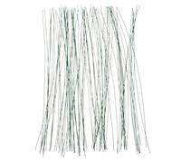 NUOBESTY 100pcs Green Floral Wire Stems Gauge Sturdy Wire for Flower Arranging DIY Crafts Wedding Decoration Large Bulk Pack