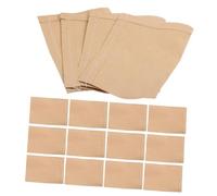 NUOBESTY 100pcs Kraft Paper Merchandise Bag Small Brown Paper Bags Packaging Pouch Reusable Versatile Use 7.07x4.32x0.12in Flat Open Top for Small Business Packaging and Party Favors