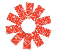NUOBESTY 100pcs Liquid Warning Stickers Adhesive Flame Labels for Hazardous Materials Shipping and Transportation Via Air and Sea, Red Copper Plate Self-Adhesive Safety Assurance Stickers