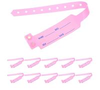 NUOBESTY 100pcs Medical Id Wristbands for Adults Disposable Hospital Bracelets Stain-Resistant Patient Identification Bands for Elderly Safety and Rapid Emergency Recognition