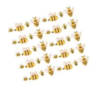 NUOBESTY 100pcs Mini Resin Bees Lightweight DIY Craft Charms for Wreaths and Bee Themed Party Decorations Flatback Tiny Animal Figures for Indoor and Outdoor Use Versatile Resin