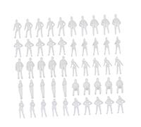 NUOBESTY 100pcs Miniature People Model Figurines DIY Accessories Compact Durable Plastic for Micro Scene Layouts and Mini Houses