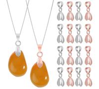 NUOBESTY 100pcs Pendant Connection Buckles Pendant Clasp Connectors Bead Clasps Delicate Unique Design Alloy Safe for Skin Multi-use Necklaces DIY Bracelets Unique Shape