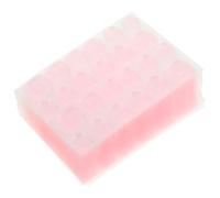 NUOBESTY 100Pcs Pink Jelly Gel False Nail Glue Strong Adhesive Double-Sided Press on Nail Tabs Waterproof for Artificial and DIY Art