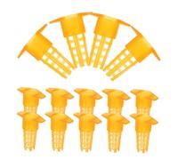NUOBESTY 100Pcs Plastic Queen Cage Protectors Beekeeping Tool Lightweight Compact Design Safe for Bees Apiculture Equipment for Beekeepers