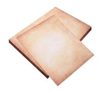 NUOBESTY 100pcs Retro Handbook Material Paper Scrapbook Parchment Paper Resume Old Notebook Journal Vintage Office School Supplies Letter Size Printer Old Looking Khaki