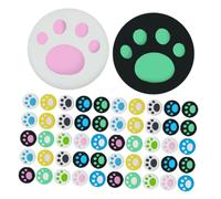 NUOBESTY 100pcs Silicone Cat Claw Thumb Grip Caps Replacement for Controllers Durable Non Slip Joystick Covers with Cute Animal Design Easy Install for Enhanced Gaming Comfort