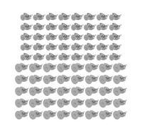 NUOBESTY 100pcs Silver Stainless Steel Flat Pad Earring Posts with Hypoallergenic Comfortable Wear for Handmade Accessories and Jewelry Making Supplies