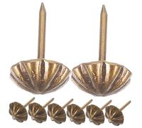 NUOBESTY 100pcs Upholstery Tacks for Furniture Vintage Decorative Nail Heads Bronze Sofa Studs for Headboards Chairs Benches and Craft Projects Resistant Lightweight
