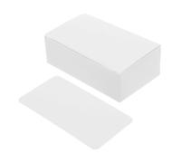NUOBESTY 100pcs White Blank Flash Cards Versatile Vocabulary Learning Cards with Double Sided Blank Surface for Note Taking Business Use and Creative Projects Portable Boxed for Easy