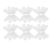 NUOBESTY 100pcs White Felt Pads for Headdress Making and Water Drop Clip DIY Accessories, Comfortable and Stable Base Felt Gaskets for Hair Accessory Projects and Crafting Supplies