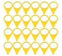 NUOBESTY 100pcs Yellow Lug Nut Indicators for Vehicle Cars Wheel Hub Nuts with Weather-resistant Sturdy Plastic Material, Universal Compatibility for Daily Driving and Wheel Maintenance