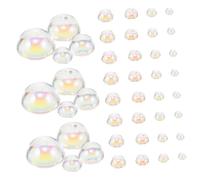 NUOBESTY 1050pcs Dewdrop Water Droplets Resin Beads Flatback Fake Water Drop Charms for Card Making Scrapbooking Craft Embellishments Jewelry DIY Decorations