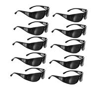 NUOBESTY 10Pairs Safety Goggles for Welding Protective Glasses with Temples Eye Protection for Welding Construction and Metalwork Firm Hold Comfortable Fit