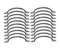 NUOBESTY 10Pc Black Arch Wardrobe Handle Smooth Surface Cabinet Drawer Pulls for Closet Furniture Safe Modern Design for Home Decoration